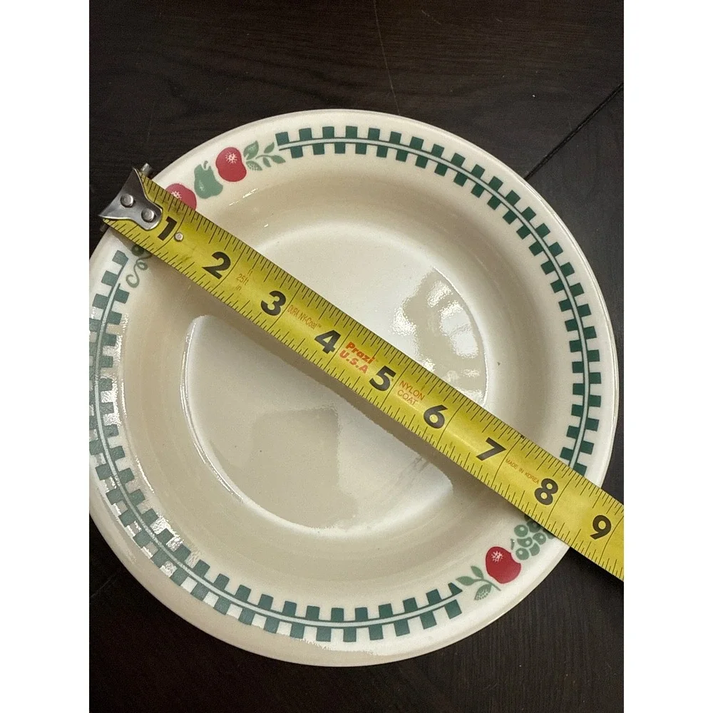 Corelle Abundance Pasta Bowl 8.5 Inch Rimmed Soup Bowl Corning‎ USA Green Fruit